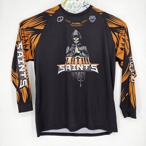 HK Army Jersey Mens 2XL Paintball Long Sleeve Shirt Latin Saints Graphic